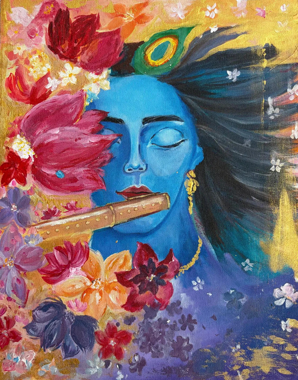 Flute of the Eternal, Acrylic on canvas
